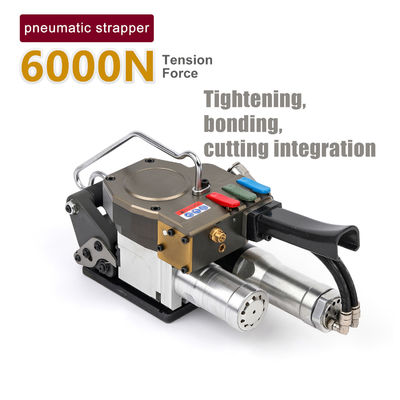 comprar 6000N Força de tensão da alça Pneumática Ferramentas de amarração de PET de 32 mm Máquina de embalagem de plástico portátil com fivela livre pneumática online manufacture