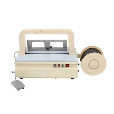 Máquina de amarração de tabuleiro de potência mini Máquina de amarração de tabuleiro de tabuleiro de plástico semiautomático